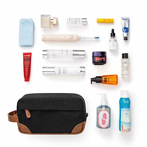 Toiletry Bag Hanging Dopp Kit For Men Water Resistant Canvas Shaving Bag With