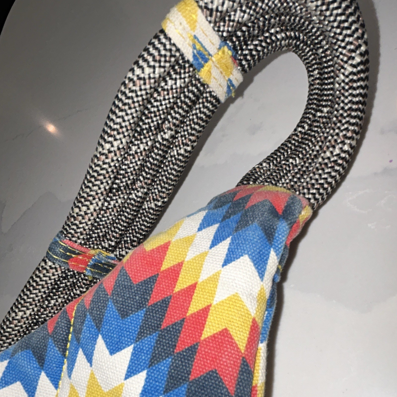 KAVU Multicolor Chevron Sling Bag Crossbody Zip/Buckle Closure Adjustable Strap