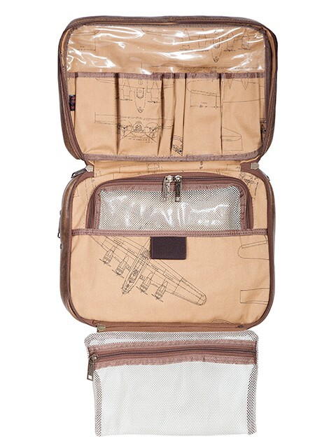 Scully Leather – Aero Squadron Leather Travel Kit