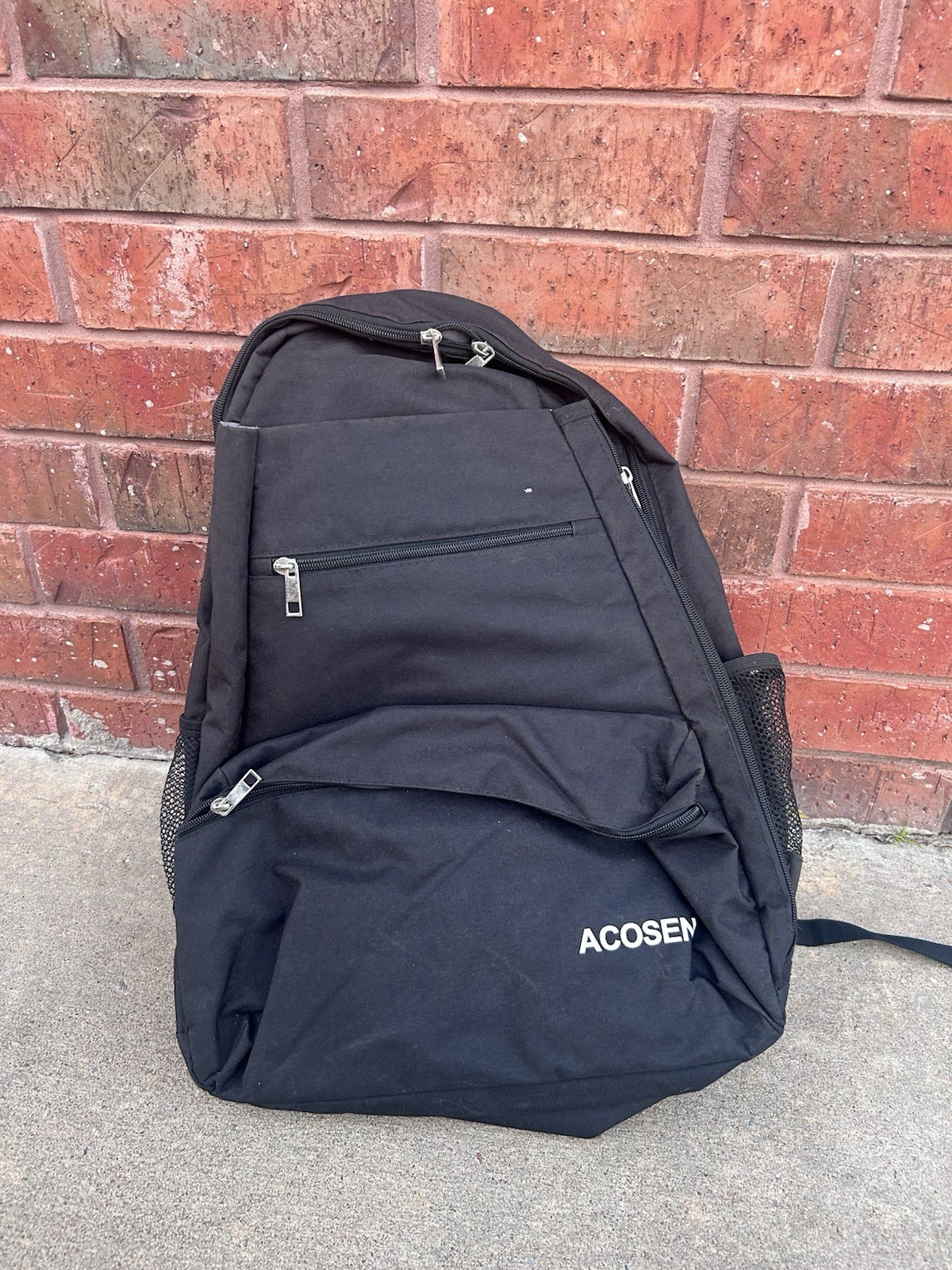 ACOSEN Black Solid tennis backpack, lightly used