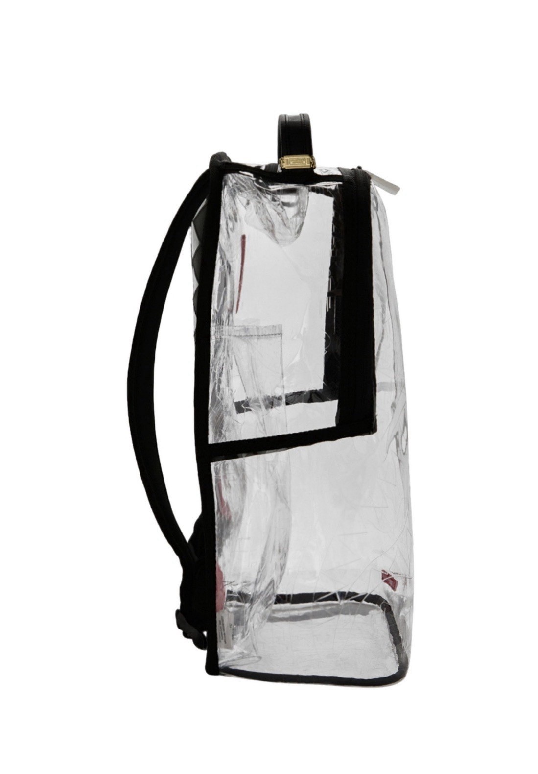 Sprayground Embossed Graffiti Clear Backpack PVC Bookbag Large School Bag New