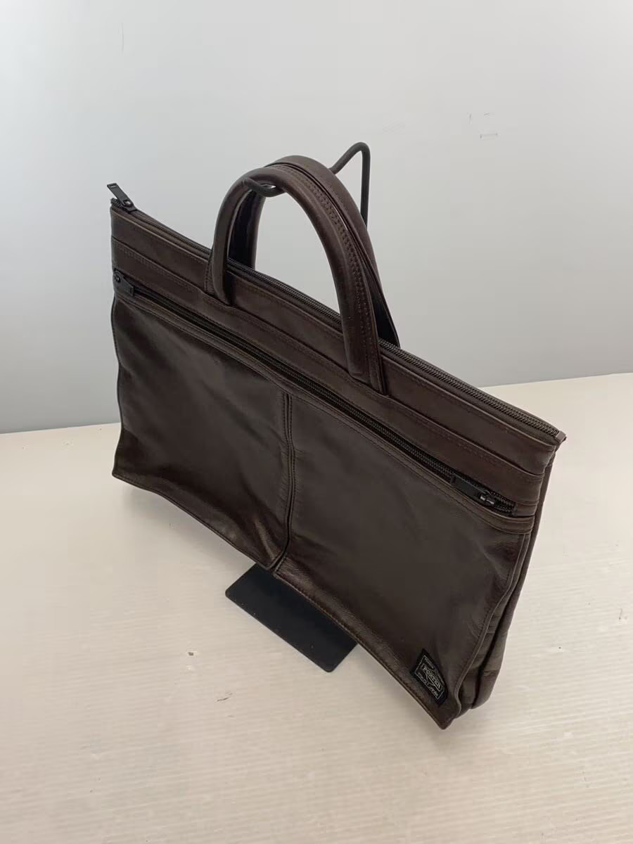 PORTER Briefcase Leather BRW Solid 022 03788