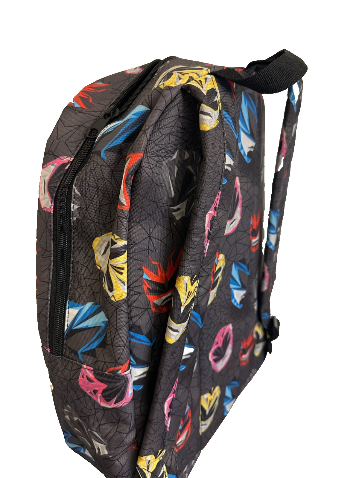 NEW Mighty Morphin Power Rangers Red Yellow Blue Pink Black Helmet Bag Backpack