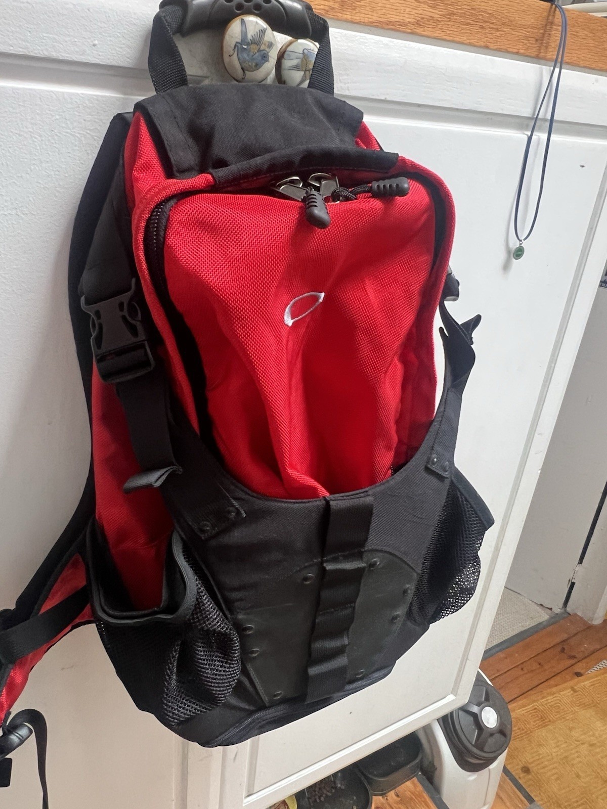 Oakley Icon Backpack Red Black Bag Nylon tactical Y2K