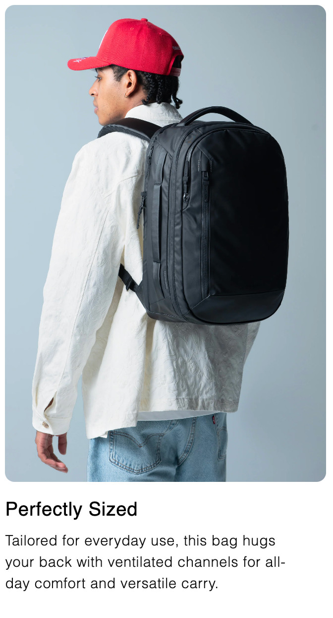 Sympl Commuter Pack 20L – Carbonate, EDC Tech/Laptop Backpack