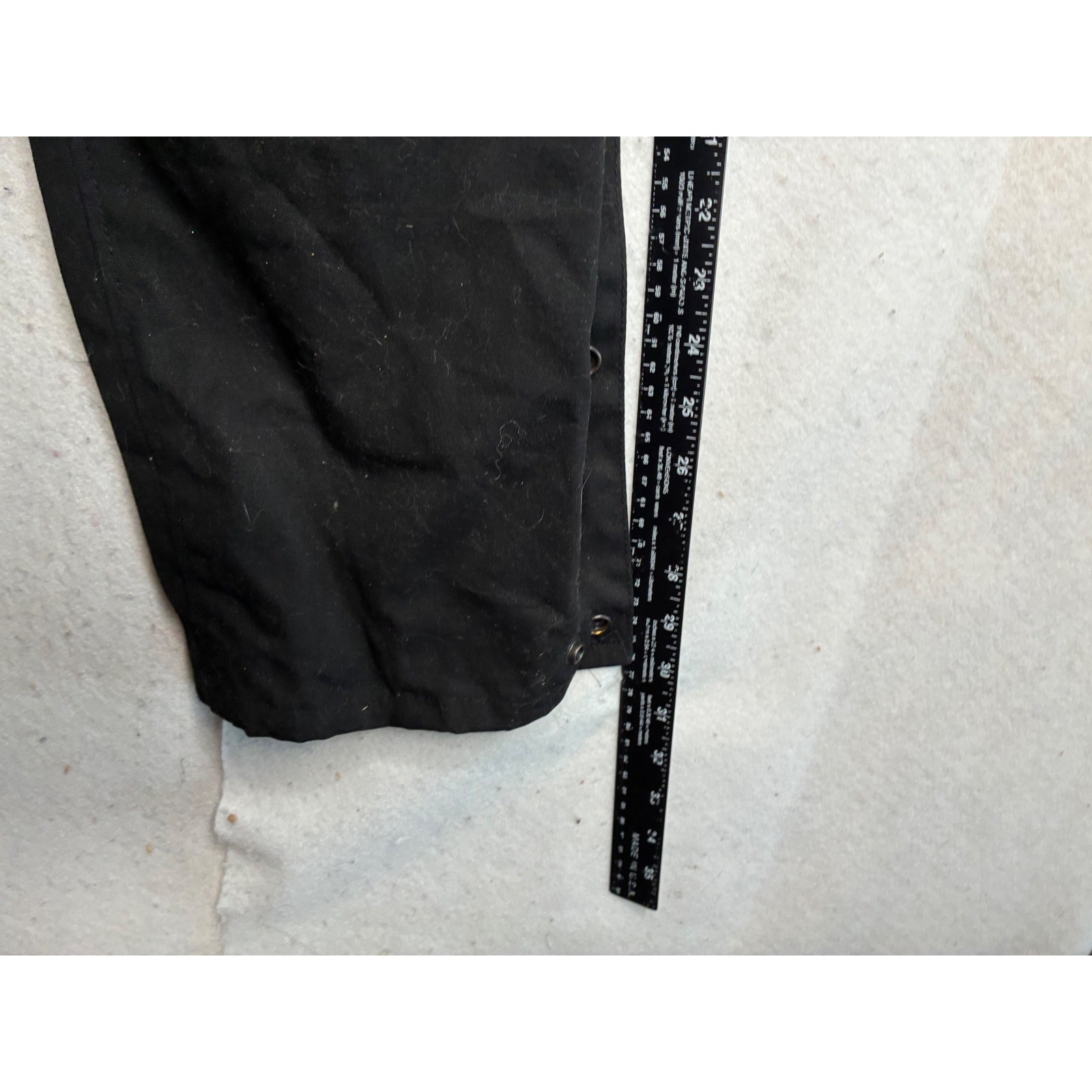 Kakadu Traders Australia Black Canvas Motorcycle Chaps Style 7P33 Size Large