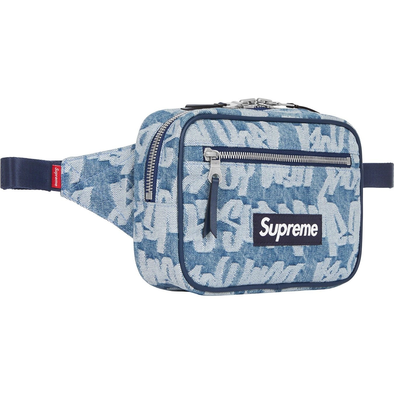 *SEALED* Supreme Fat Tip Jacquard Denim Waist Bag (SS22) Blue