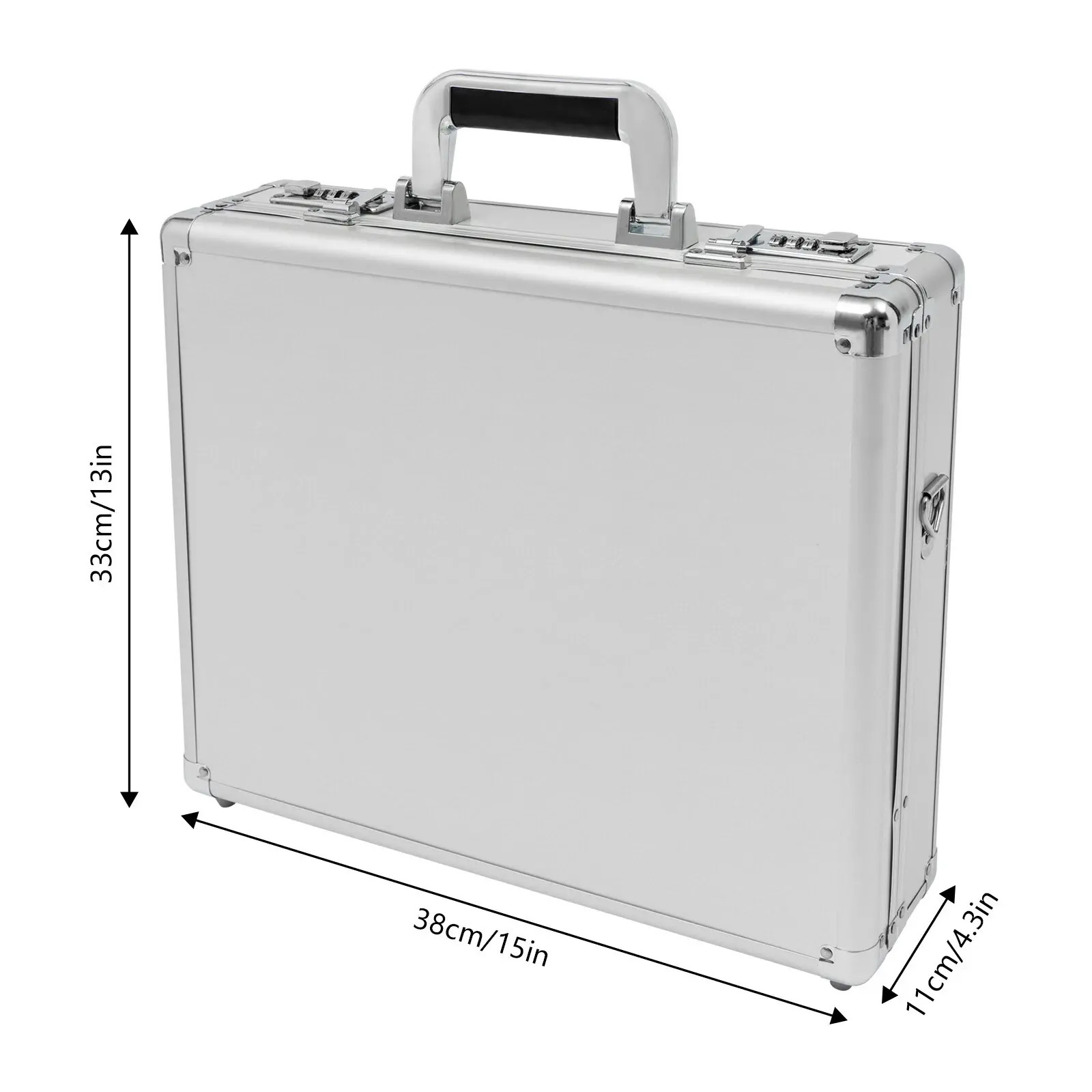Aluminum Hard Case Briefcase Box Suit Style Carrying Instrument Storage