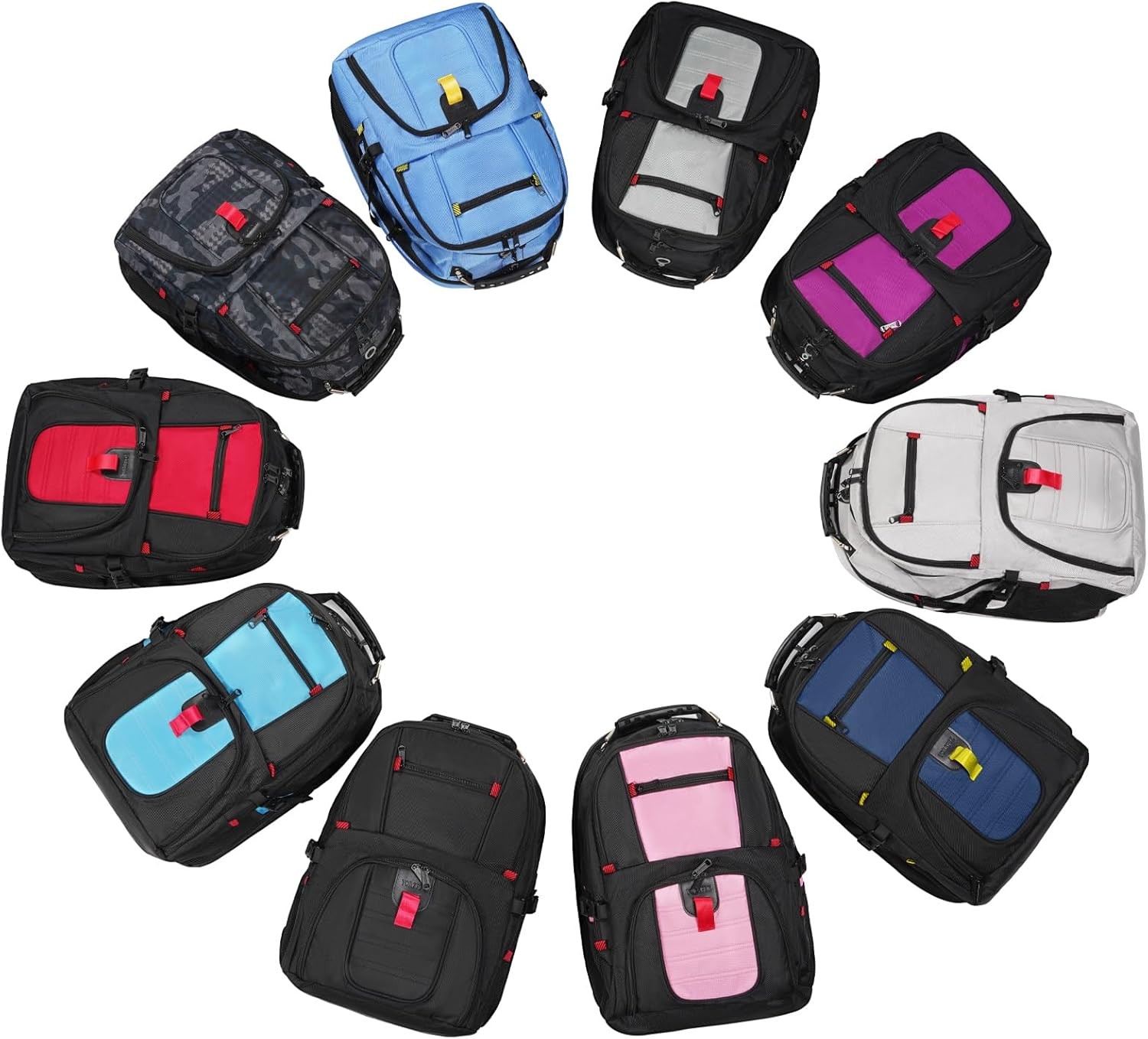 Travel Backpack Extra Large 50L Laptop Backpacks for Men Women Water Resistant
