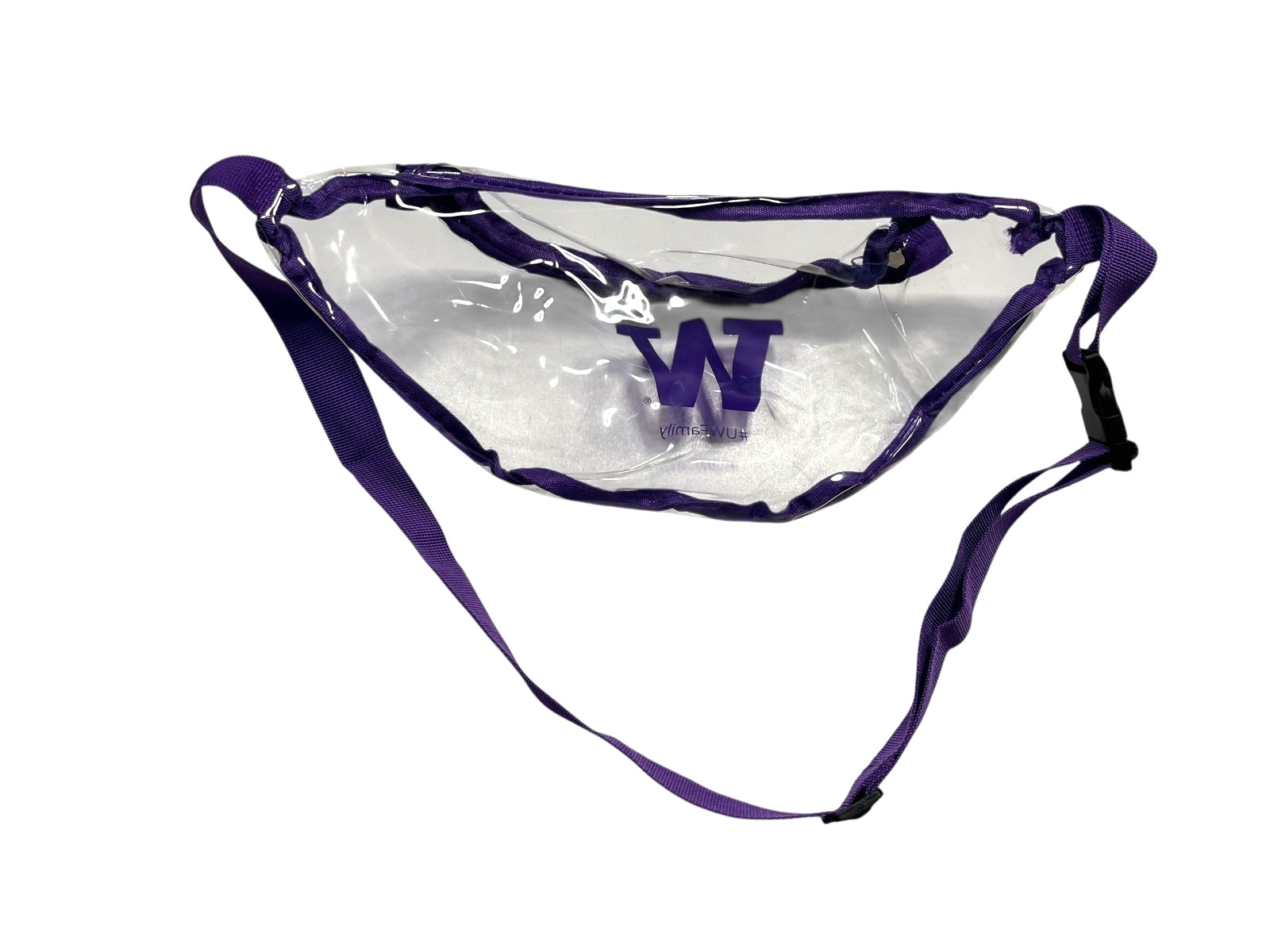 WASHINGTON HUSKIES UW Football CLEAR FANNY PACK College Stadium Fan Waist Bag