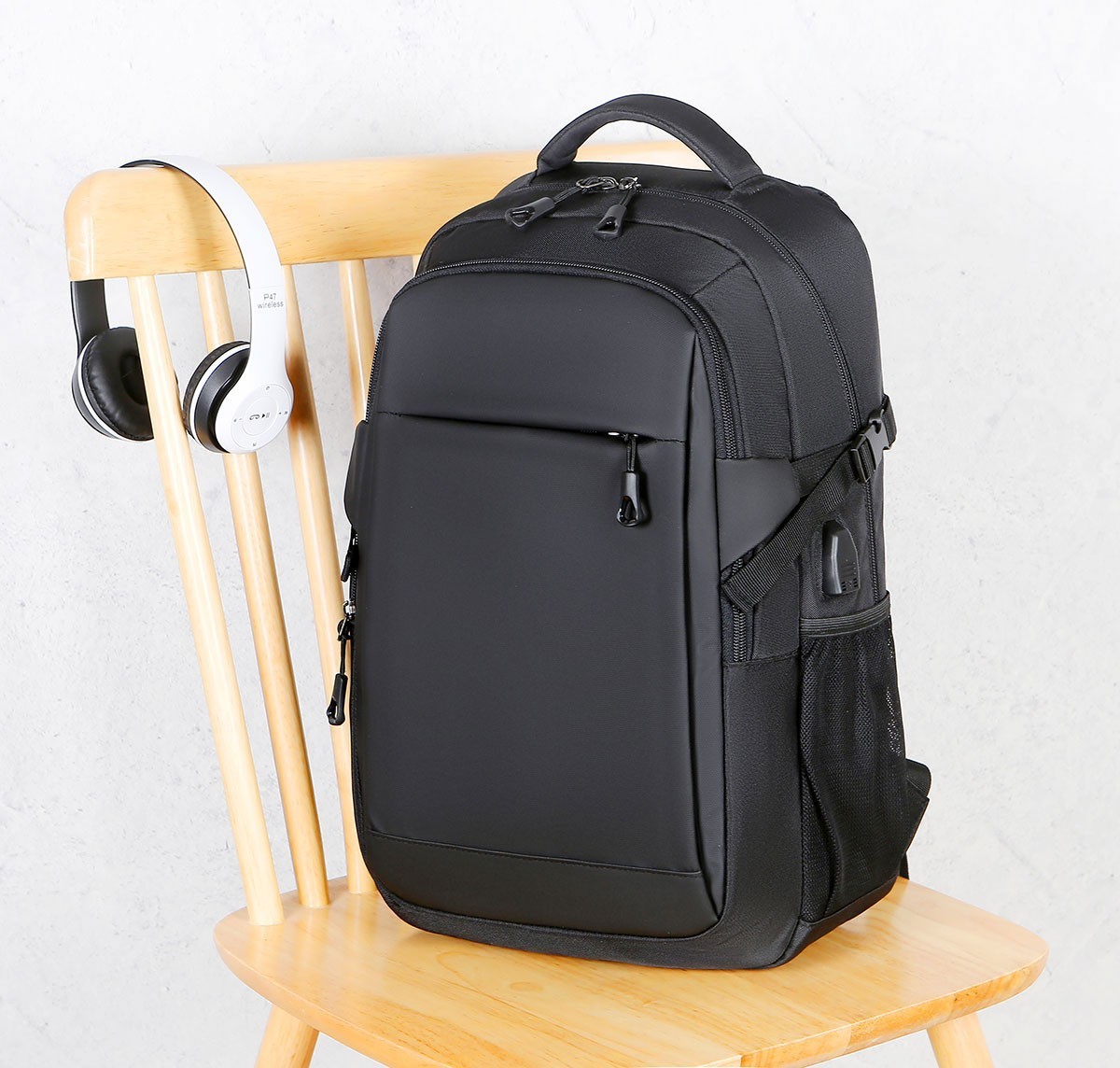 Men Women Black Laptop Backpack School College Travel Business Bag Rucksack New