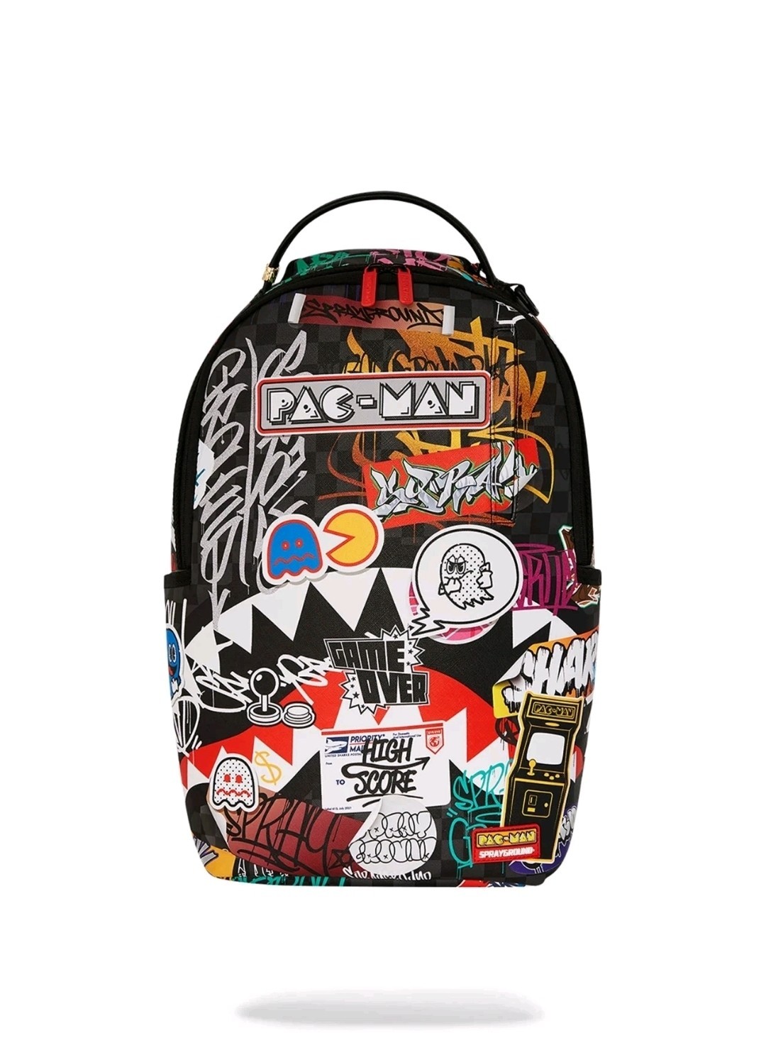 Sprayground Pacman Stickers DLXSV Unisex Multicolor Shoulder Strap Backpack DSB4
