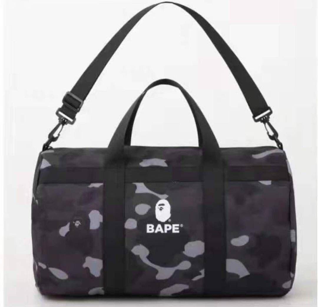 A BATHING APE BAPE Black CAMO Duffel Bag SPRING Collection 2022 book appendix