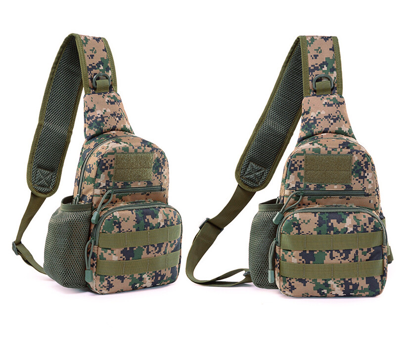 Men Backpack Tactical Sling Bag Chest Shoulder Fanny Pack Cross Body Molle Pouch