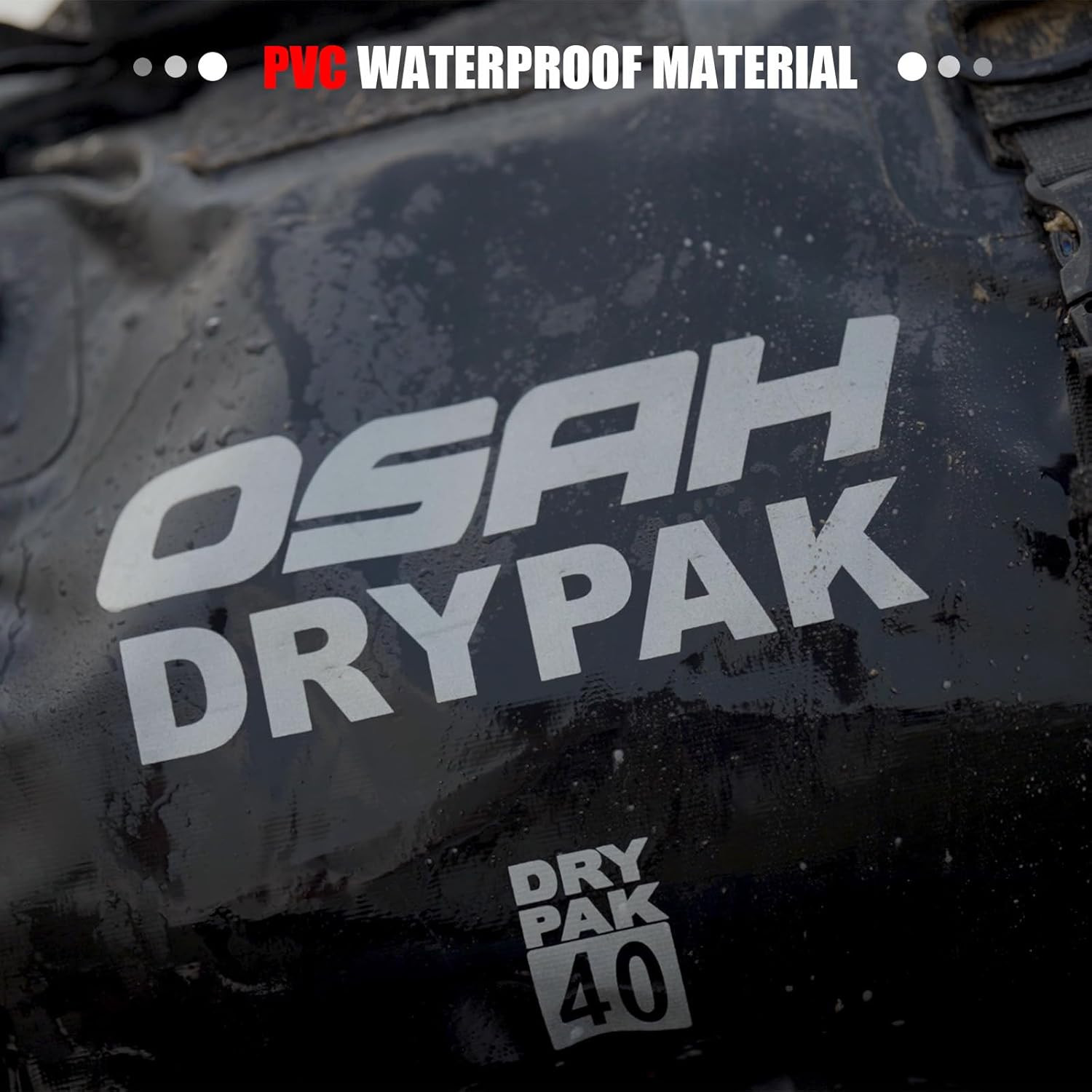 60L Waterproof Duffel Bag – Roll Top Motorcycle Dry Bag for Camping & Travel