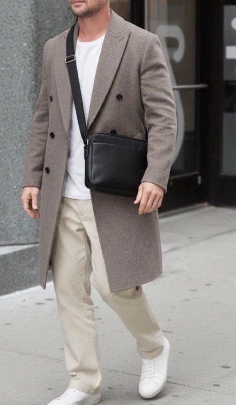 NWT $599 dunhill 1893 Canvas -Leather Messenger Bag ￼Crossbody