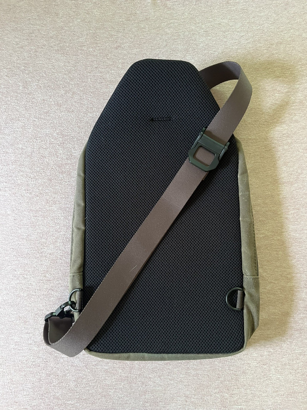 Waterfield SF Sutter Tech Sling Canvas Leather Messenger Shoulder Laptop Bag