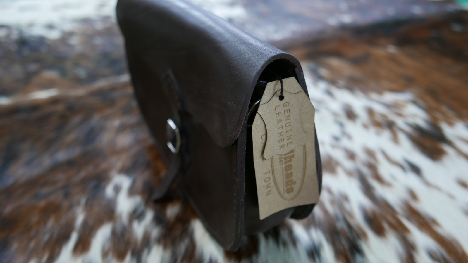 Medium Saddle Leather Sling bag in Dark Terracotta Color Veggie Tanned Sling Bag