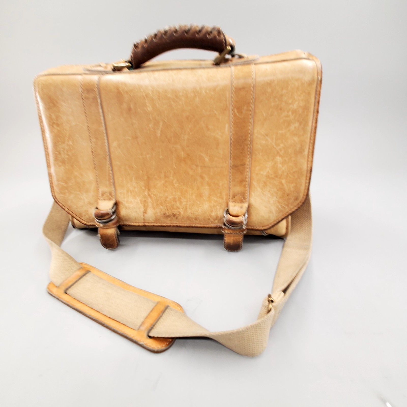 Vintage Rawlings Baseball Glove Leather Numbered Briefcase Messenger Bag RARE