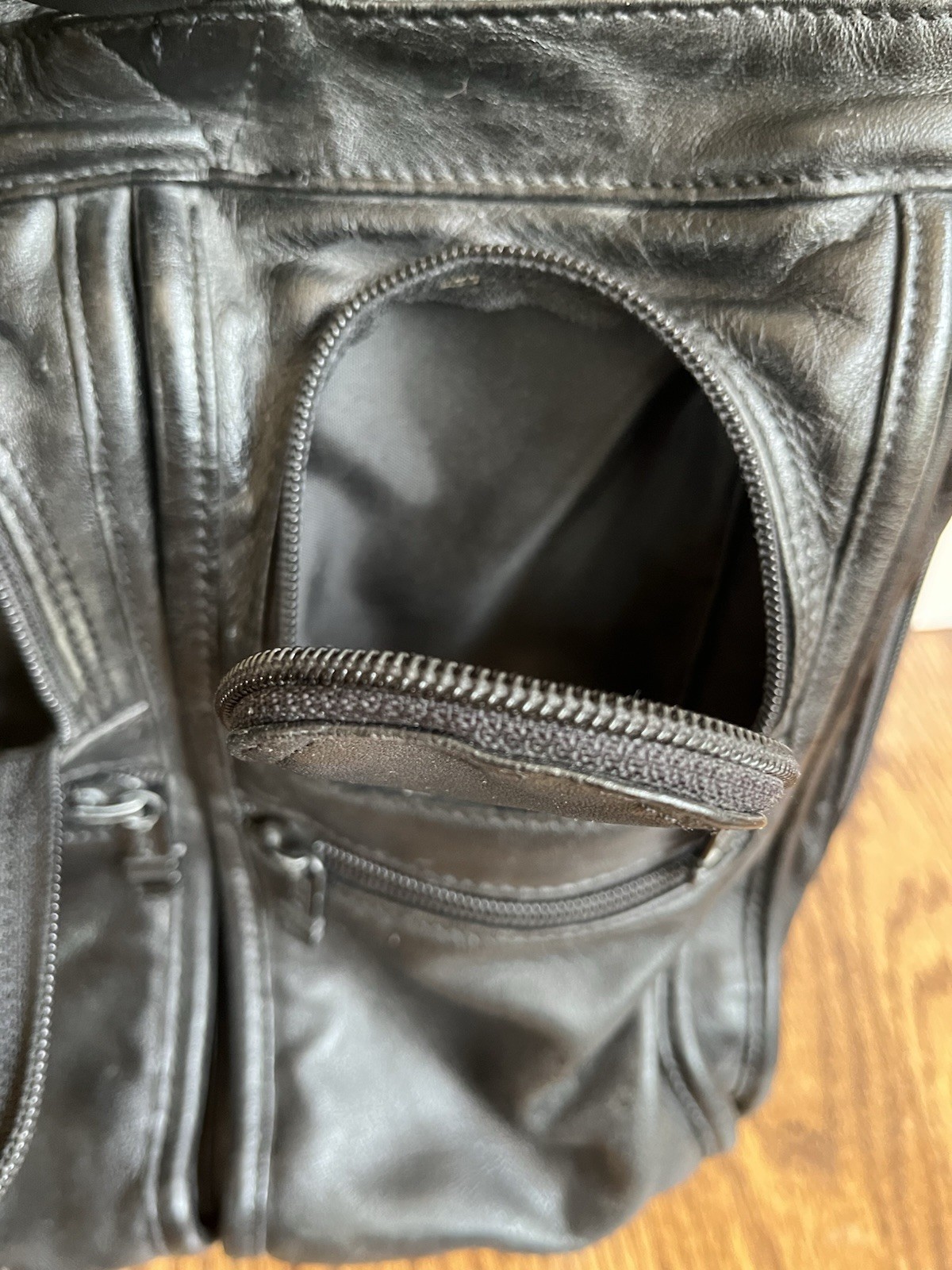 Vtg TUMI Vintage Expandable Leather Organizer Laptop Large Briefcase – Black