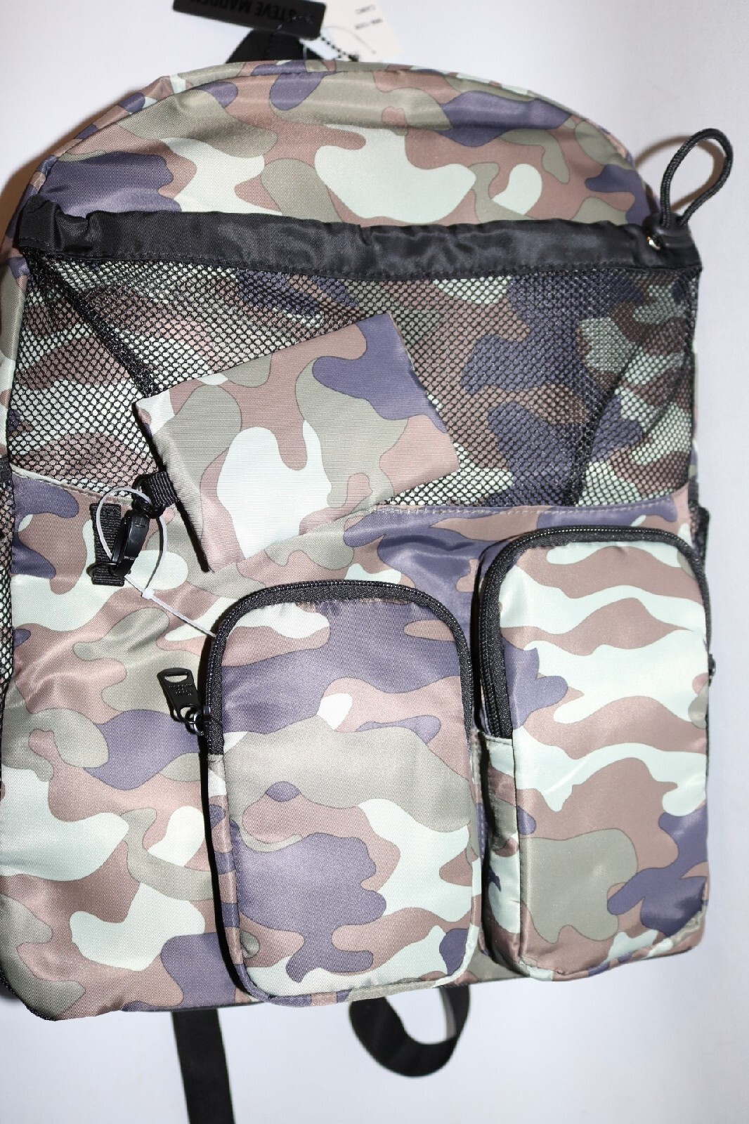 $85 Steve Madden Men’s Multi-Pocket Dome Backpack – Olive/Camo New