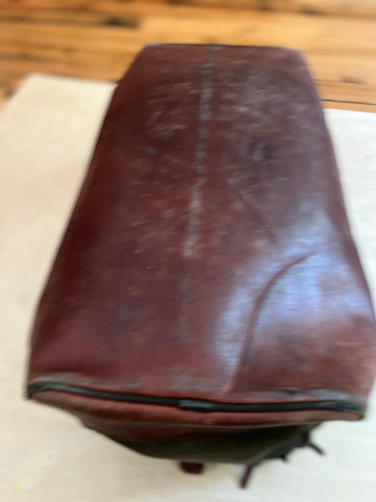 ORVIS VINTAGE BATTENKILL Duffle Bag GREEN Leather Canvas 25″x18″x10″