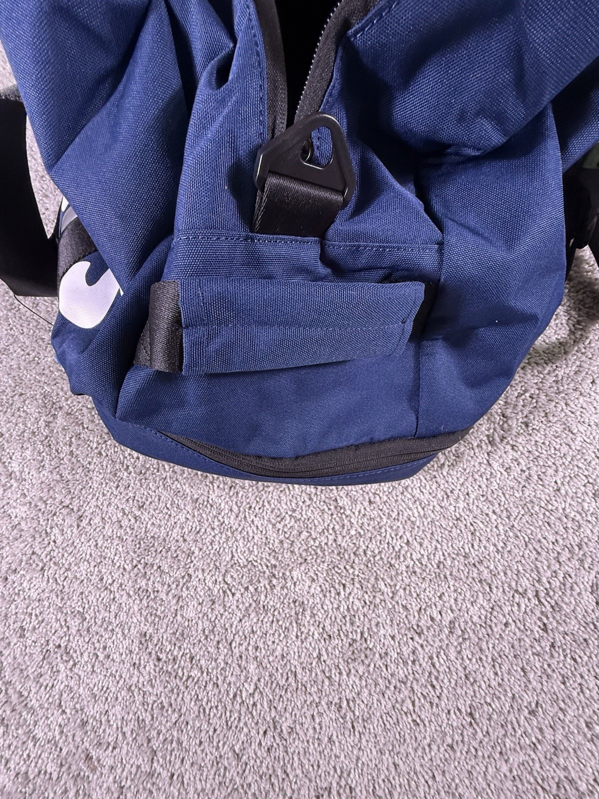 NWT Cookies Smell Proof Large Duffel Bag Navy Blue White Lettering