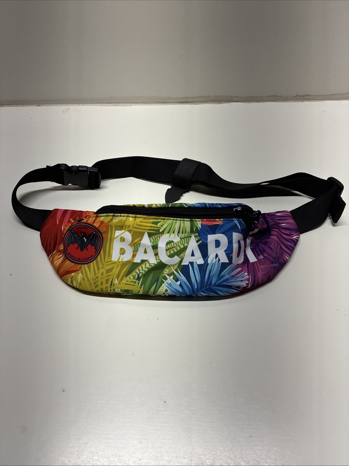 Bacardi Promotional Tie Dye Fanny Pack Cross Body Bag Zipped Adjustable Tropical