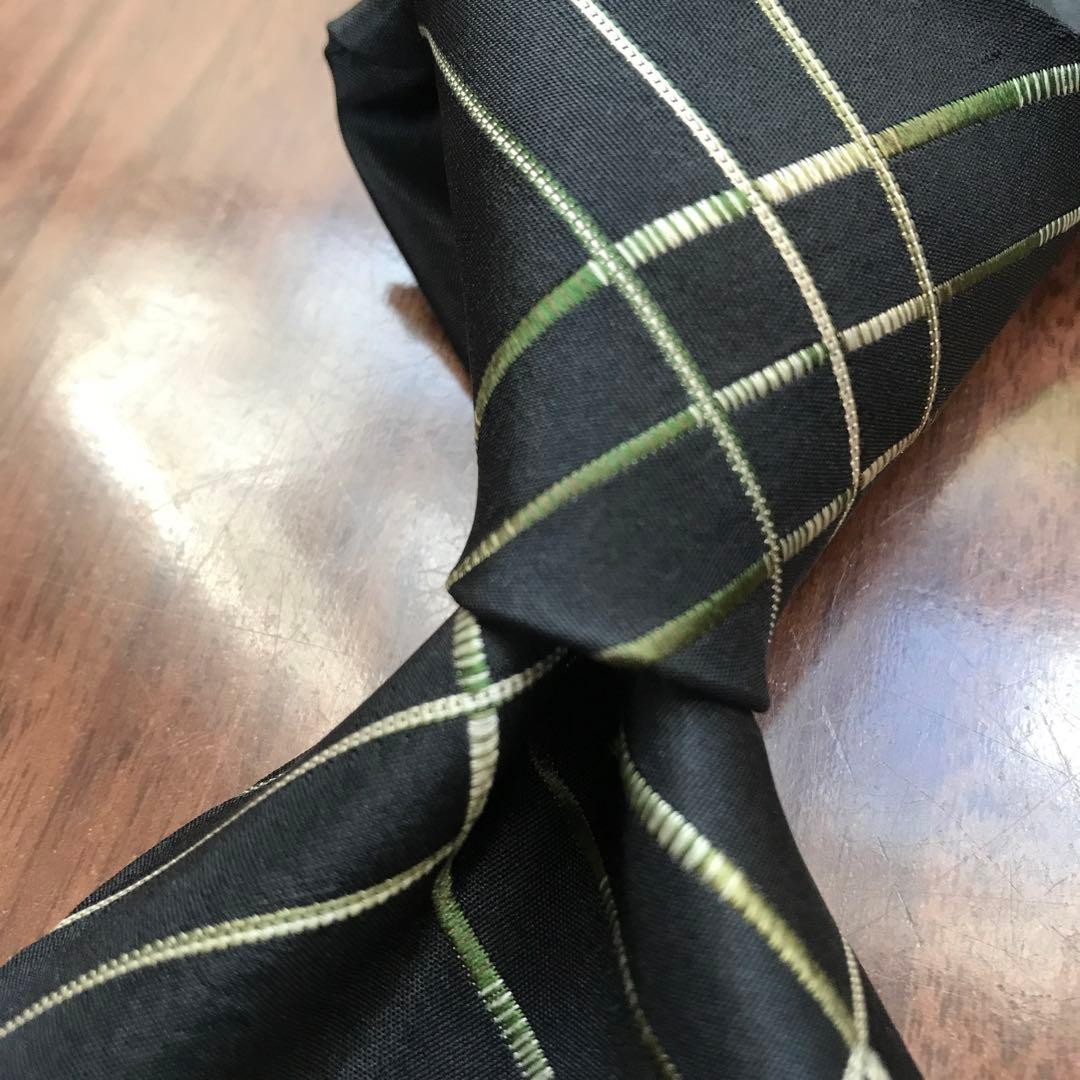 DKNY Tie Black 10cm Blade Width Pre-Owned Men’s Fashion Accessory