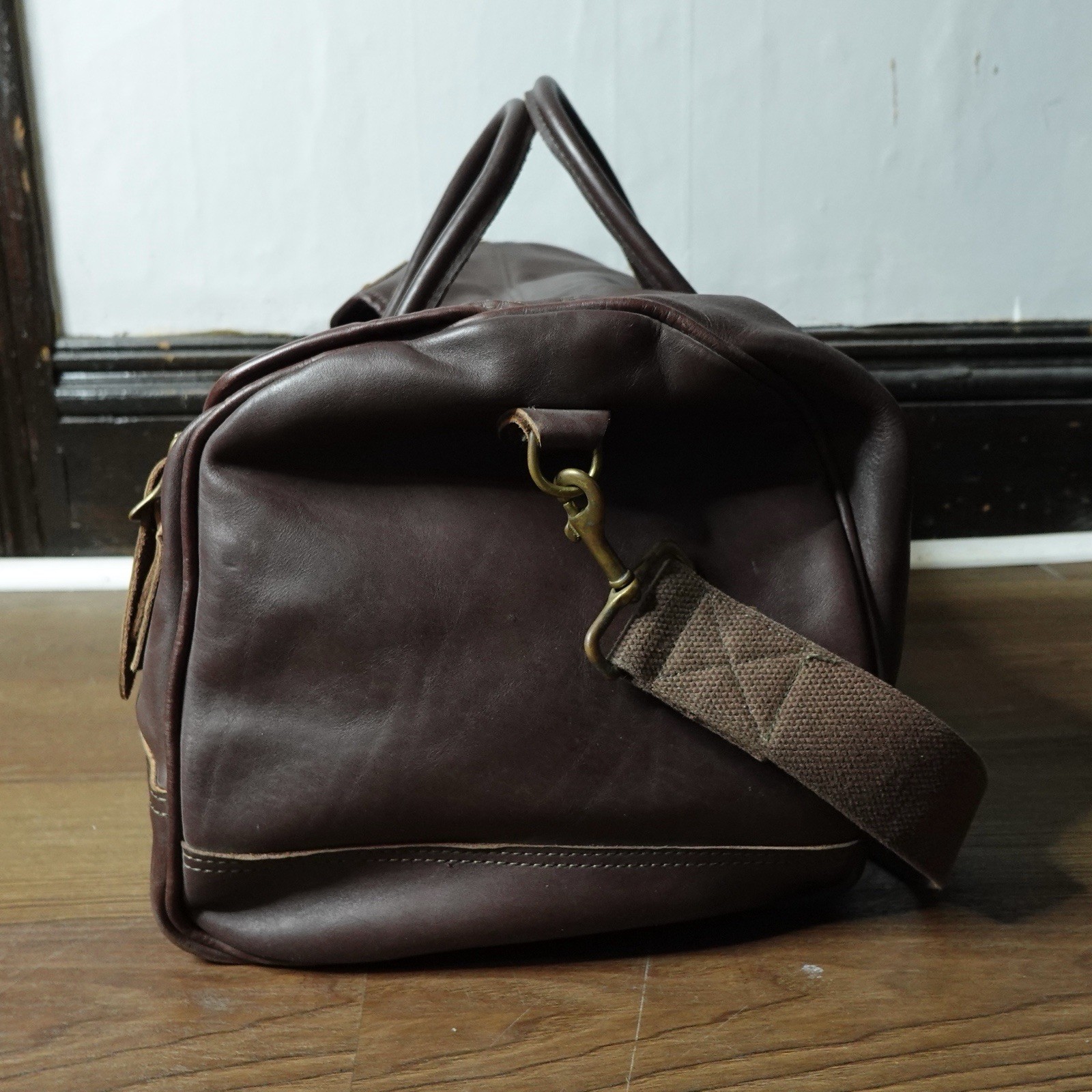 Duluth Pack Sportsman Duffel Bag Large Brown Leather Made In USA