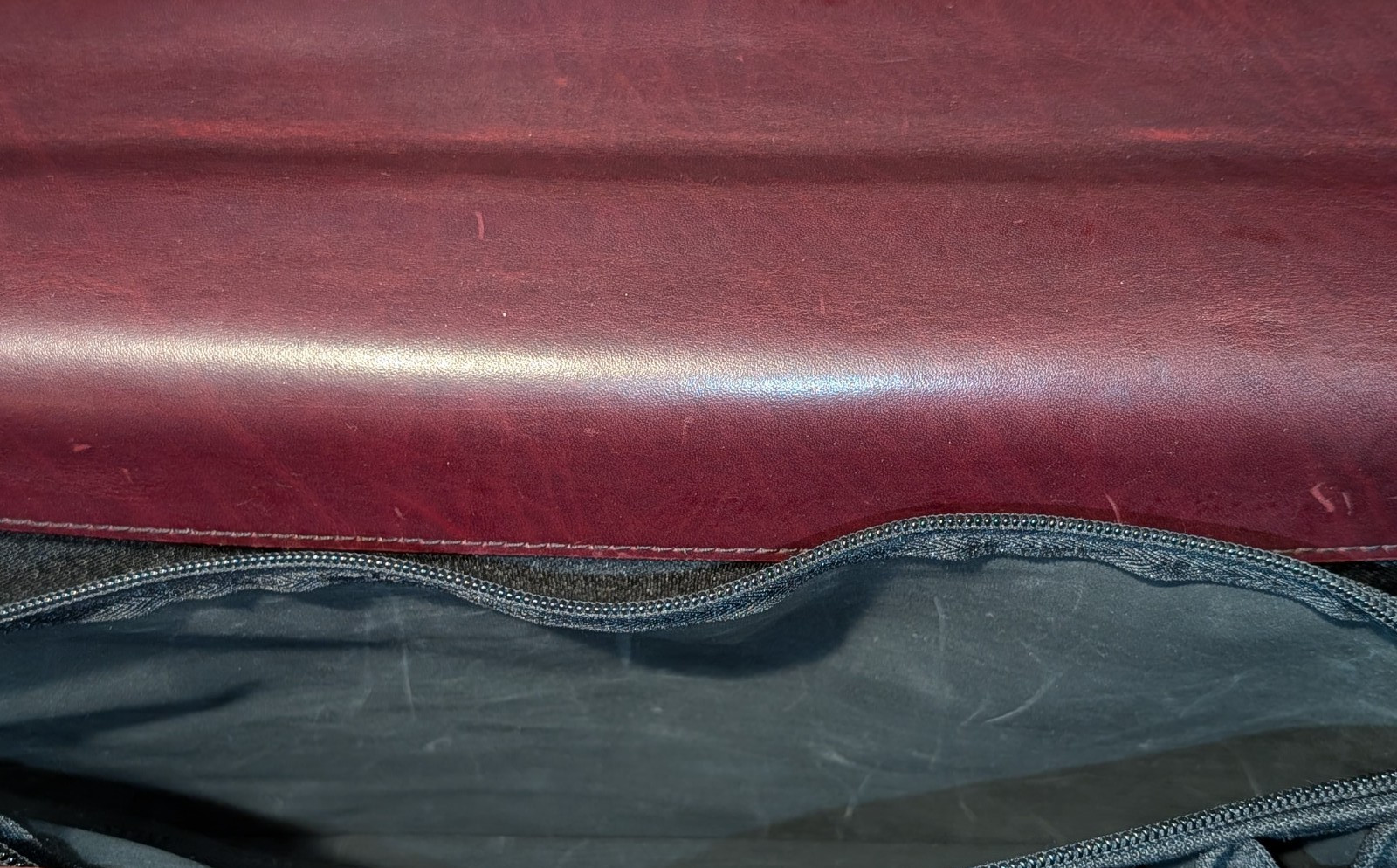 VTG Burgundy Leather Briefcase Jack Georges Originals Lockable w strap & key