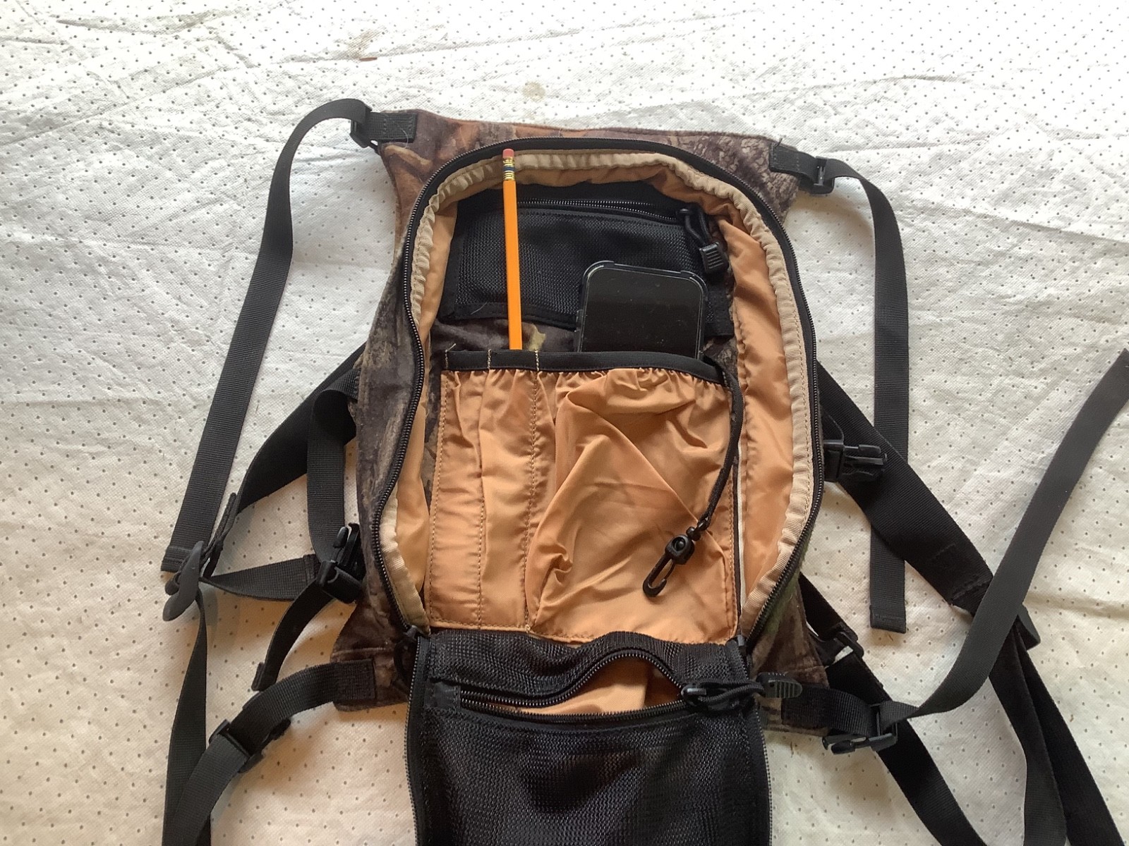Cabela’s Como 5 Pocket Accessory Back Pack Used