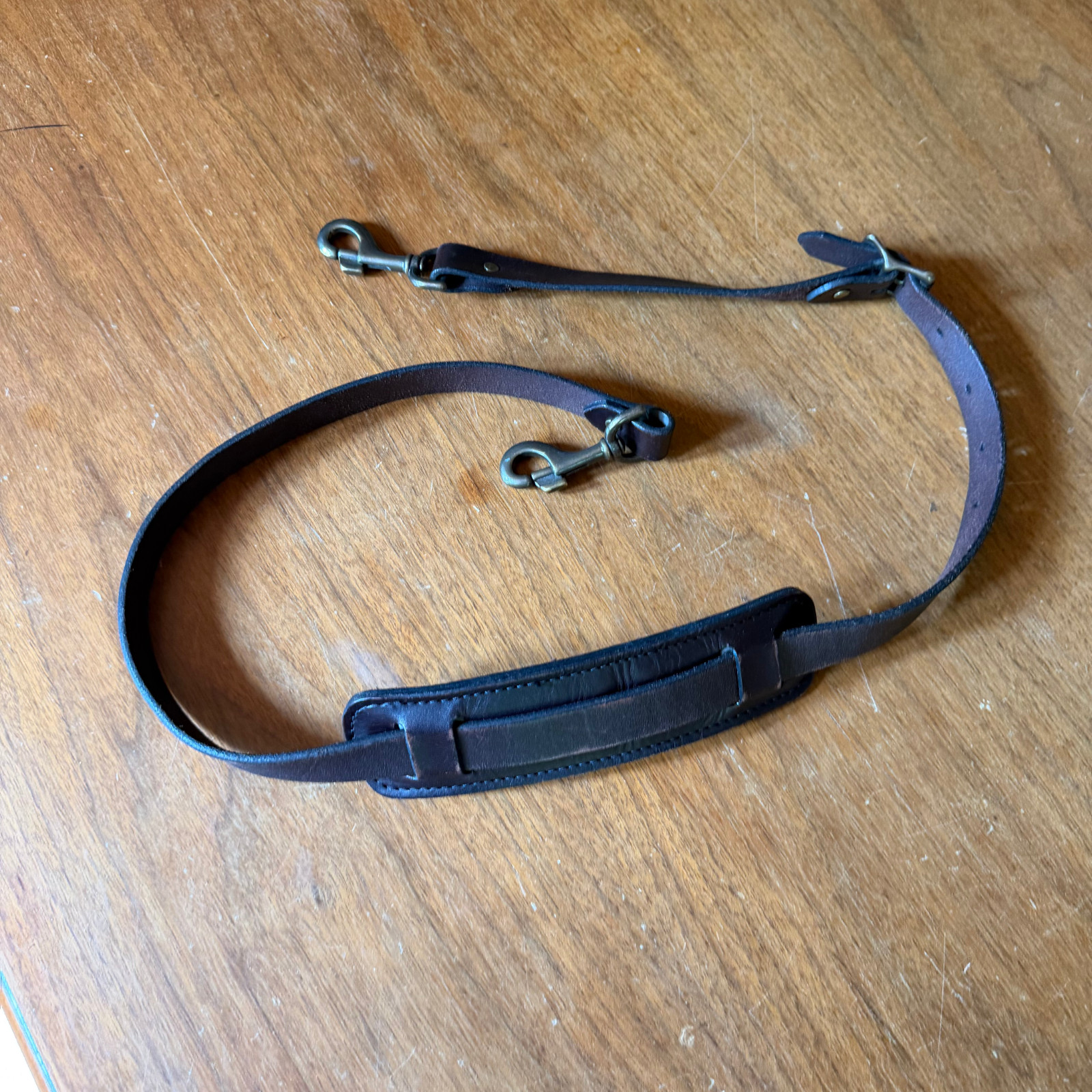 Filson Bridle Leather Brown Padded Soulder Strap Medium Discontinued