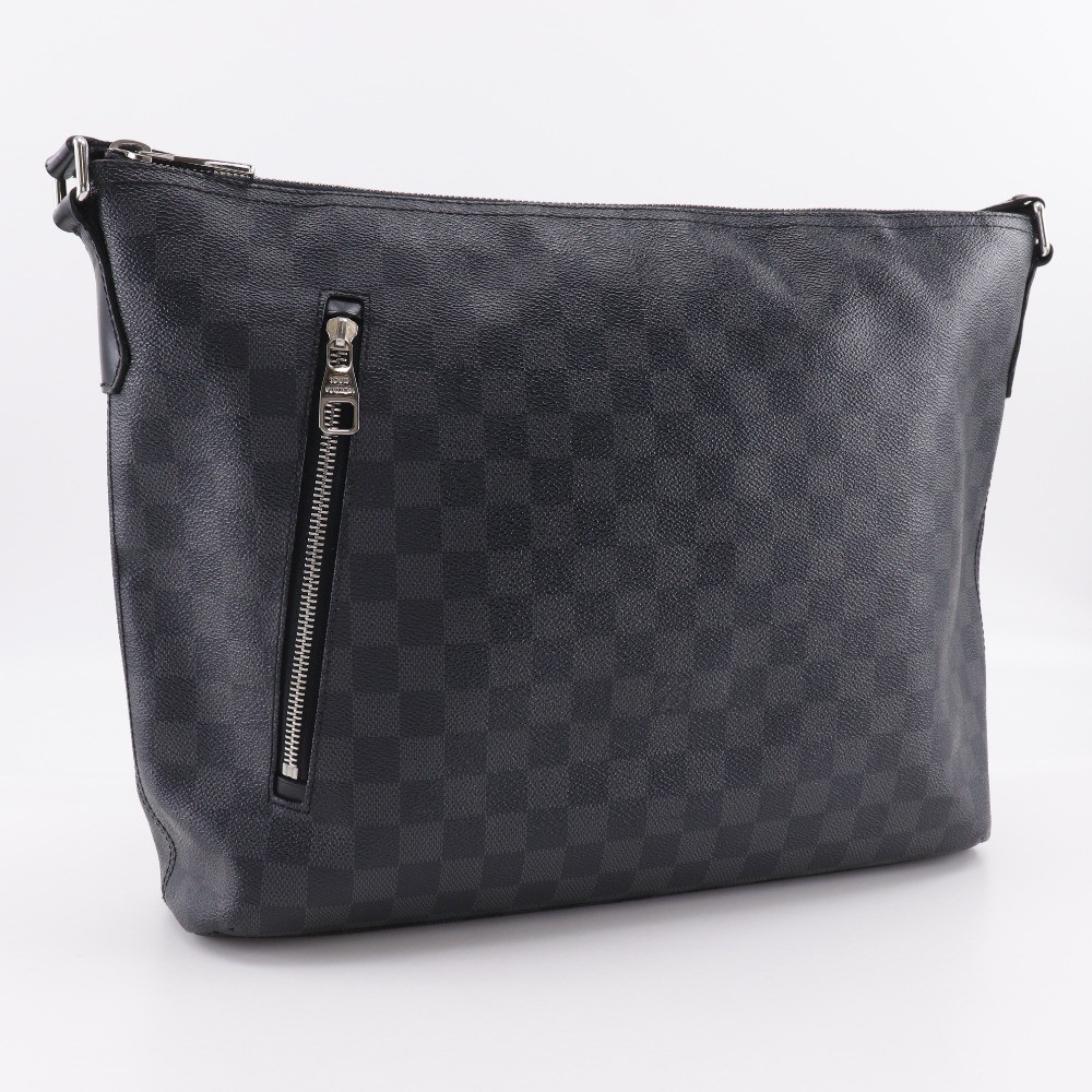 LOUIS VUITTON Mick MM Shoulder Bag N40004 black Damier Grafitto Canvas mens
