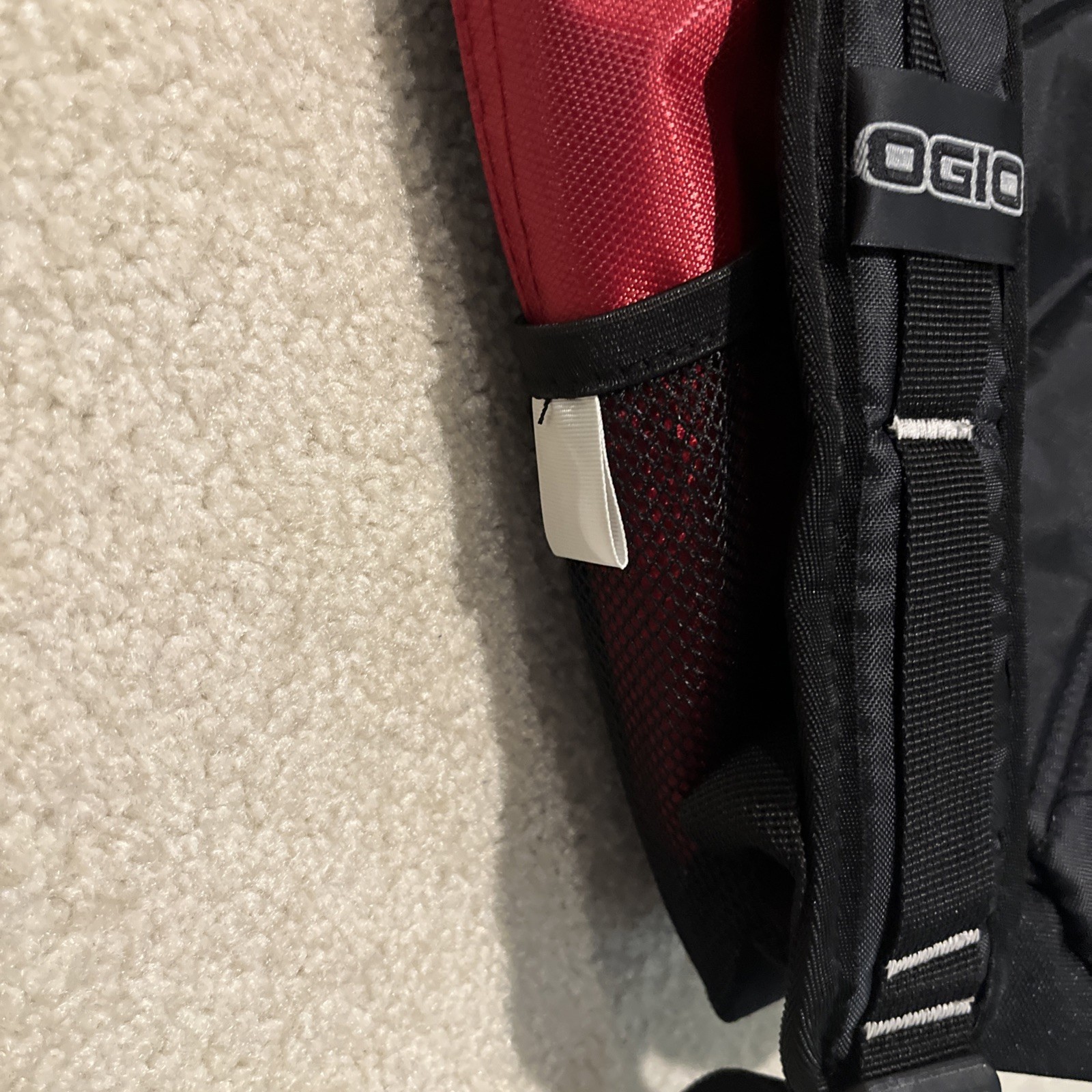 OGIO Leinenkugels Backpack Red Black Audio Pocket NEW Tech Gear Travel College