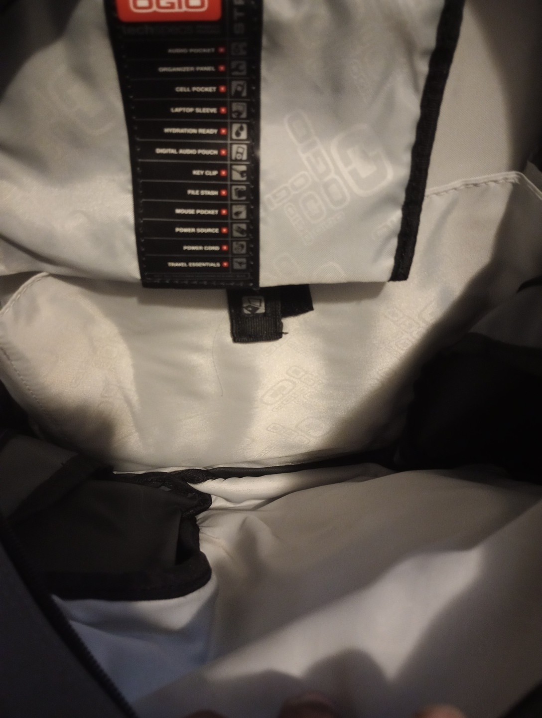 Black Ogio Crescent Backpack Brand New With Tags W/Audio Pocket