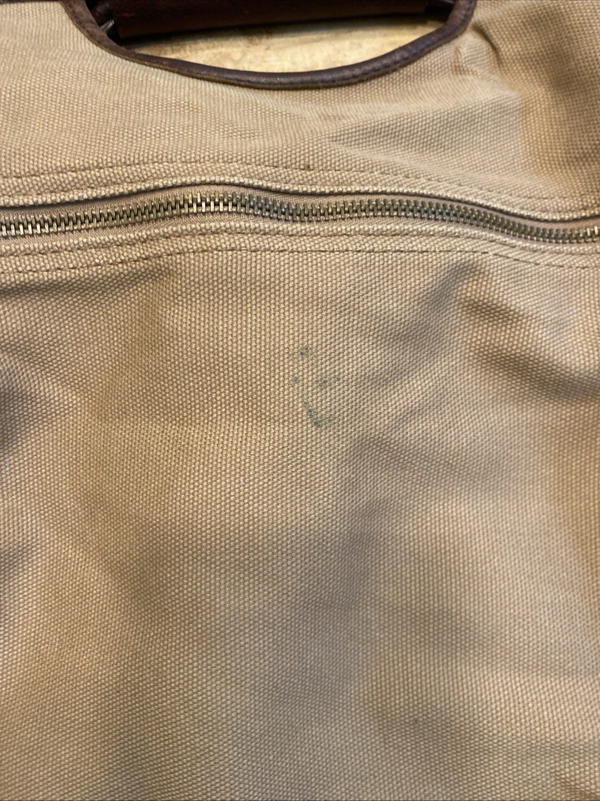 Vintage Duluth Trading Postmaster Tote Bag Canvas Leather w Shoulder Strap