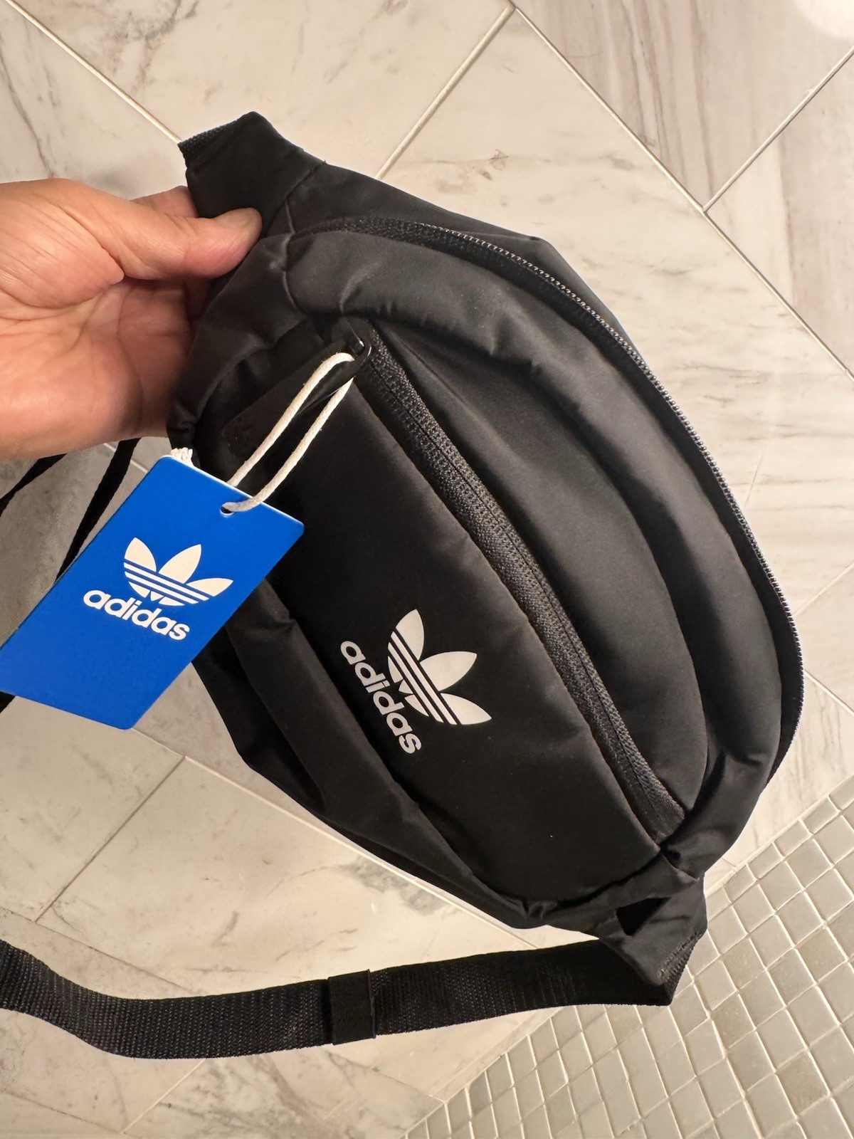 $30 ADIDAS LOGO NATIONAL WAIST PACK FANNY PACK ZIP BAG”