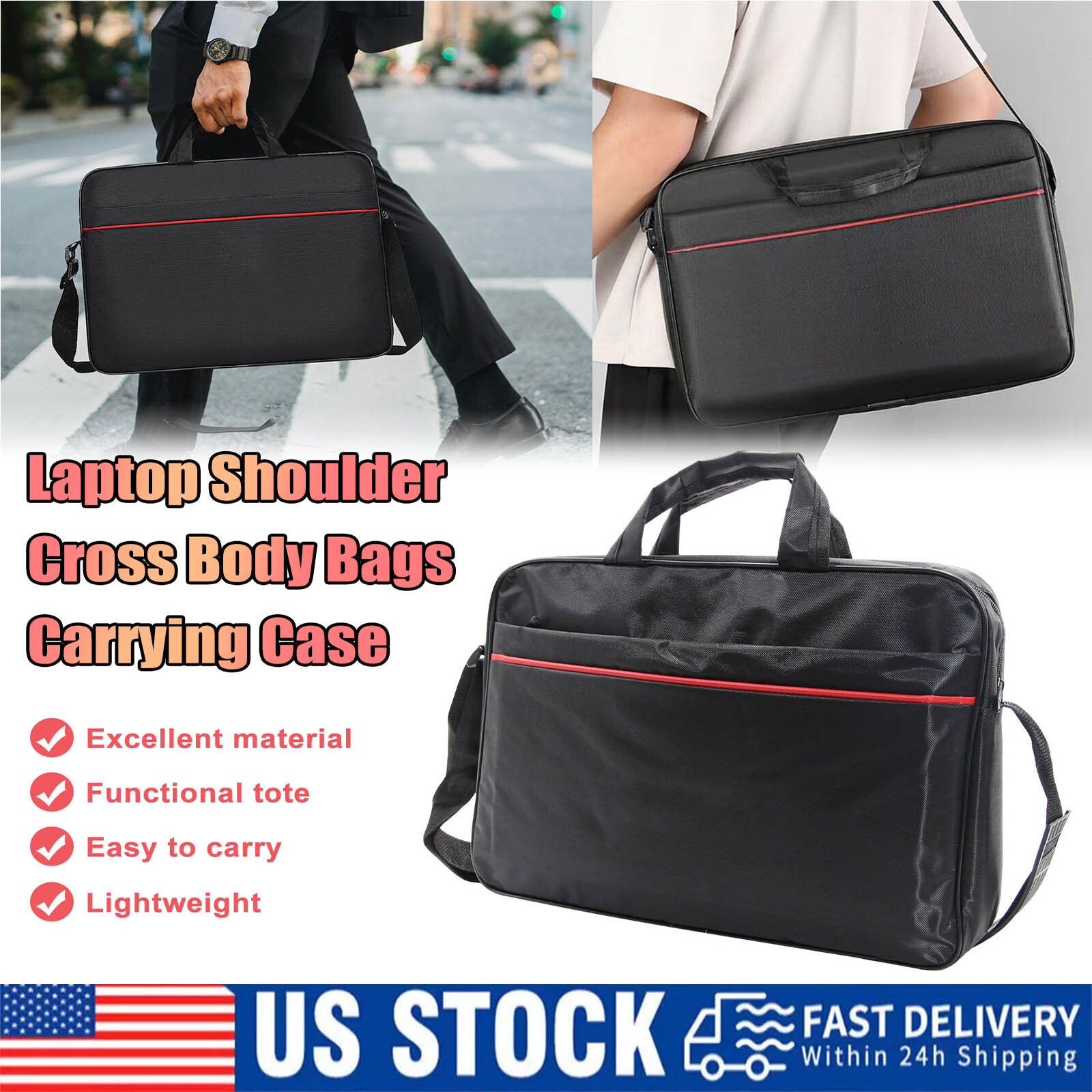 Business Briefcase Men Laptop Bag Work Shoulder Bags Messenger Portable Bag