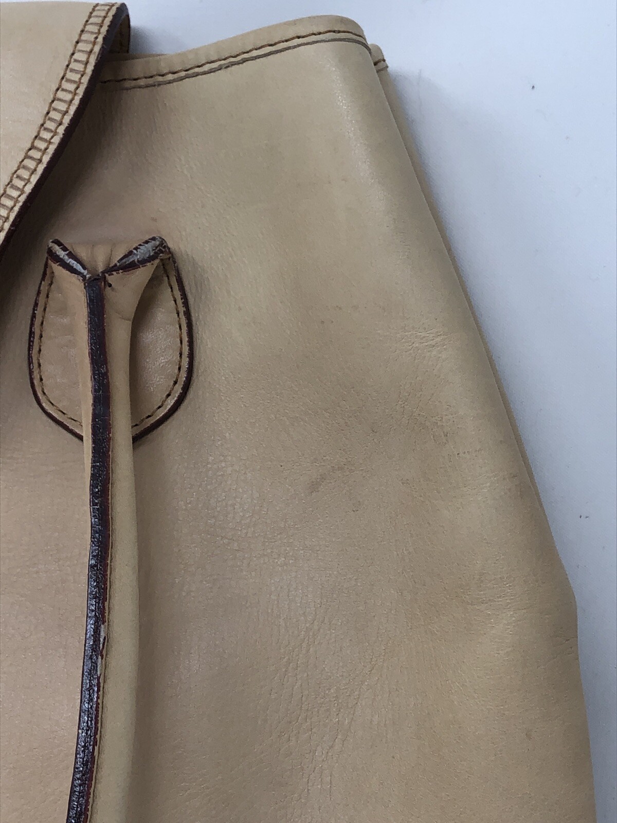 vtg Harness Collection By Michael Bianco Large Leather Shoulder Bucket Bag Purse