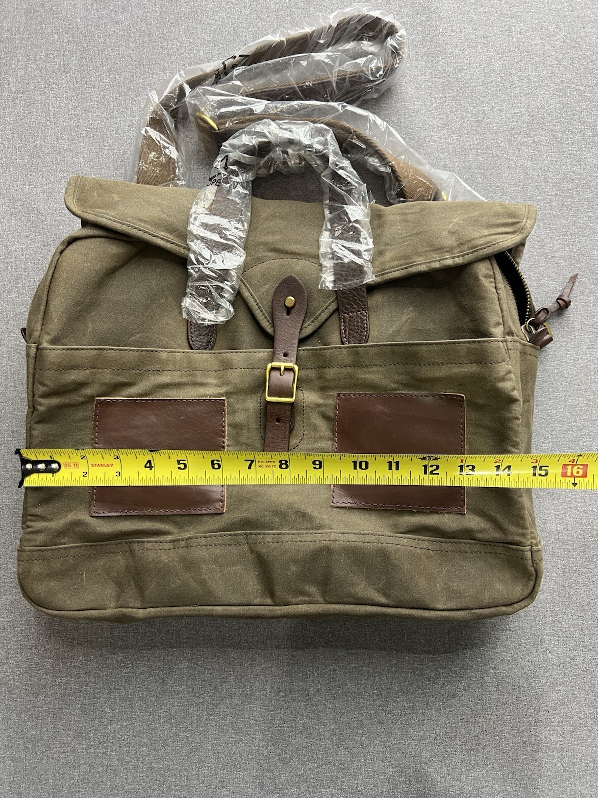J CREW Abingdon Waxed Canvas Briefcase –
