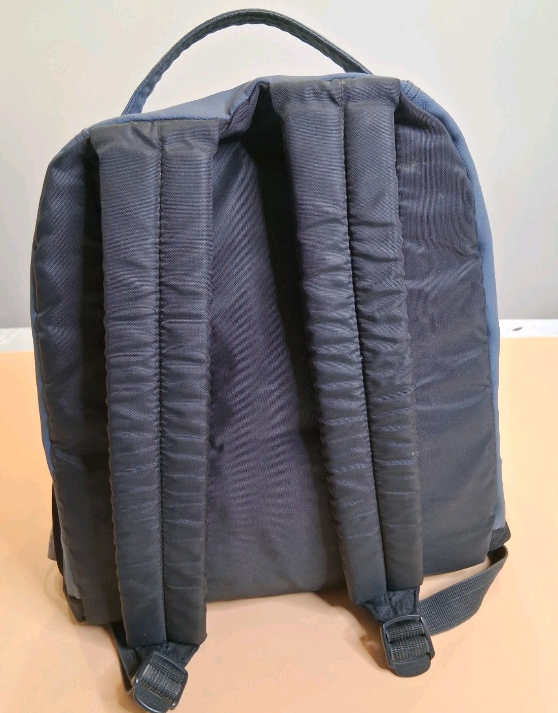 🤩 Vintage JANSPORT Blue Brown Bl. Multi Compartment Backpack Unisex School Bag