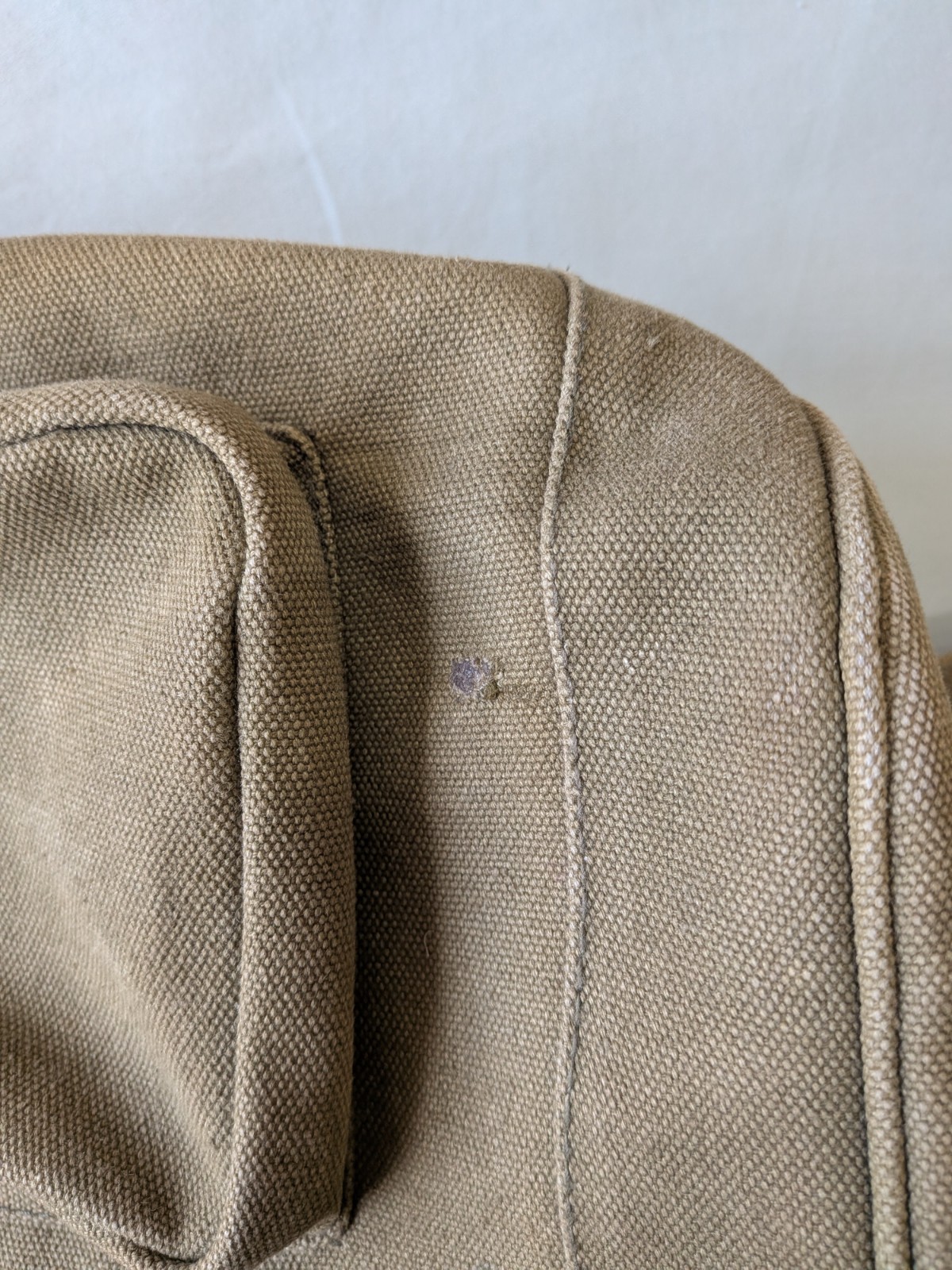 Vintage High Sierra Canvas Leather Backpack Rucksack Hiking Daypack