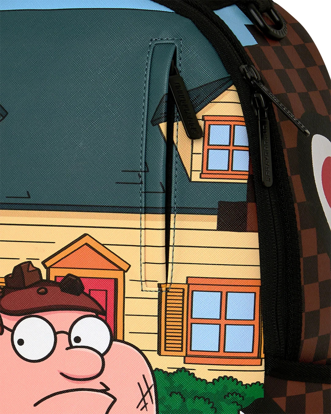 Sprayground Family Guy Peter Clumsy Backpack🔥Black Travel Bookbag School Bag