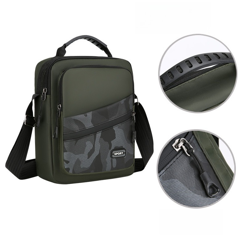 Men’s Navy Handbag Shoulder Bag Crossbody Casual Camouflage Style