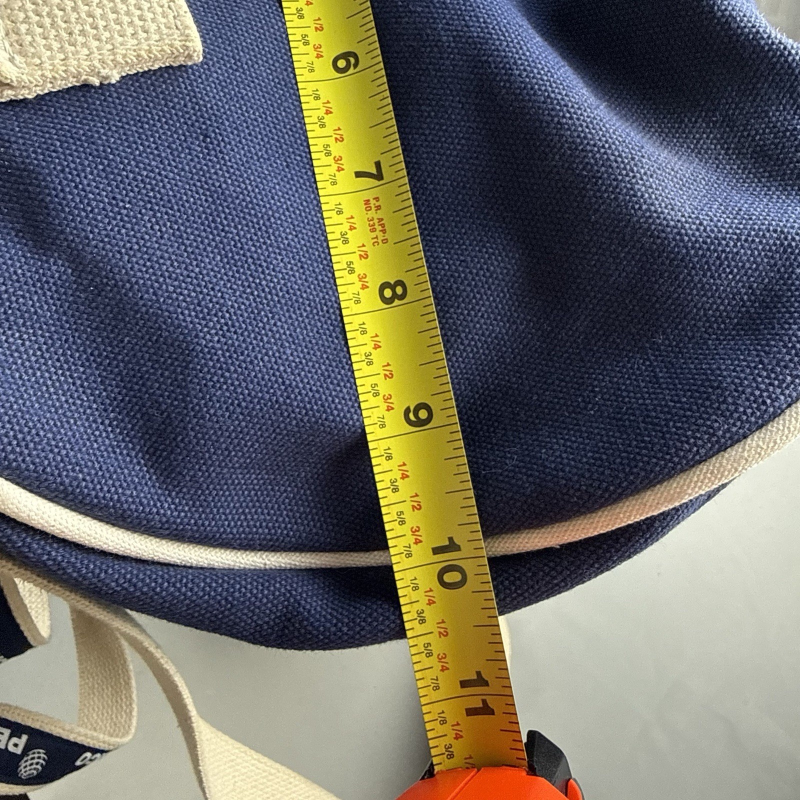 vtg 90s PepsiCo Pepsi Canvas Duffle Bag Blue White Logo Travel Gym Weekender