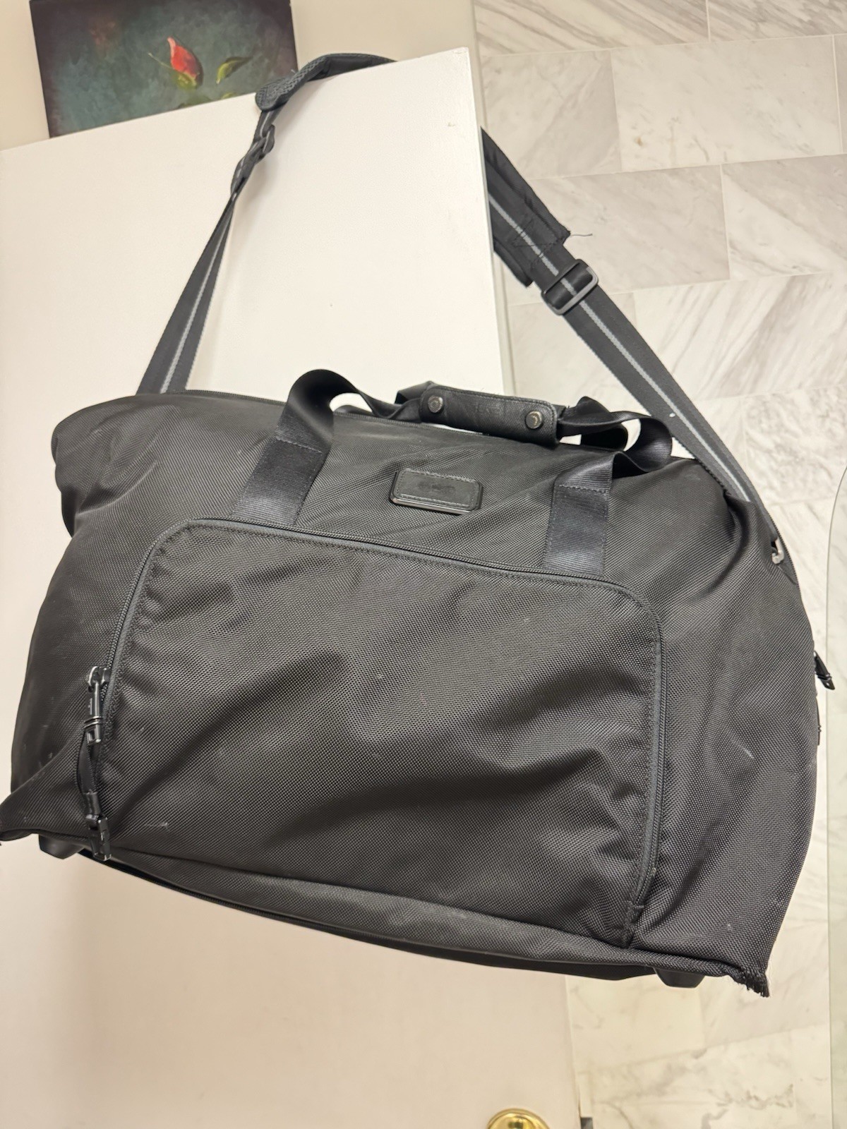 TUMI Alpha 2 ballistic Nylon Double Expansion Duffle 22159D2 Travel Gym Bag