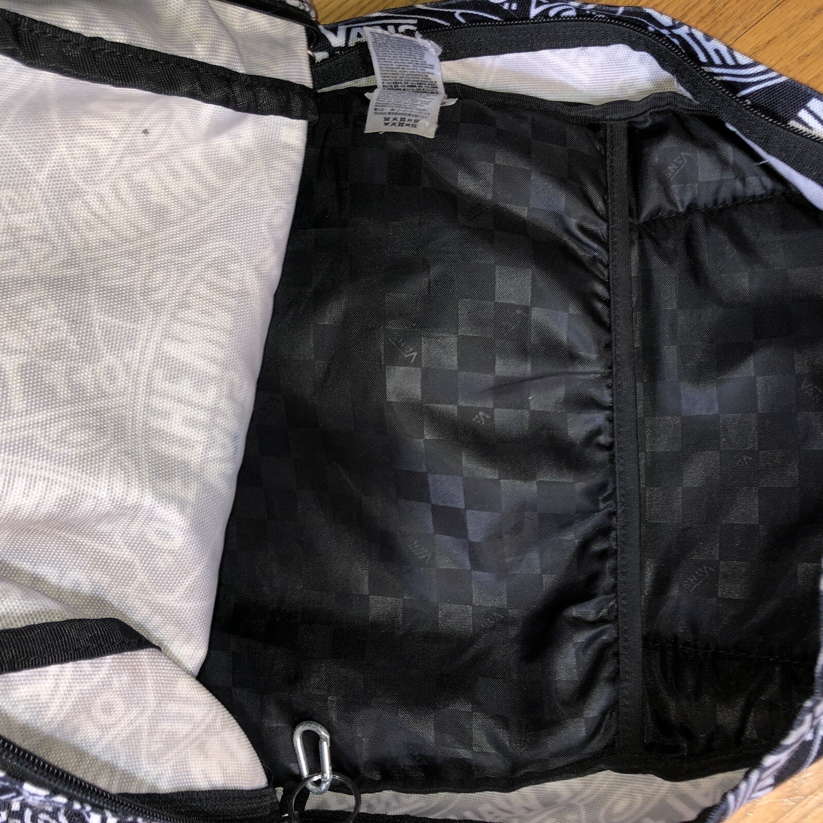 Vans Old Skool lll Off The Wall Black & White Backpack Logo Print