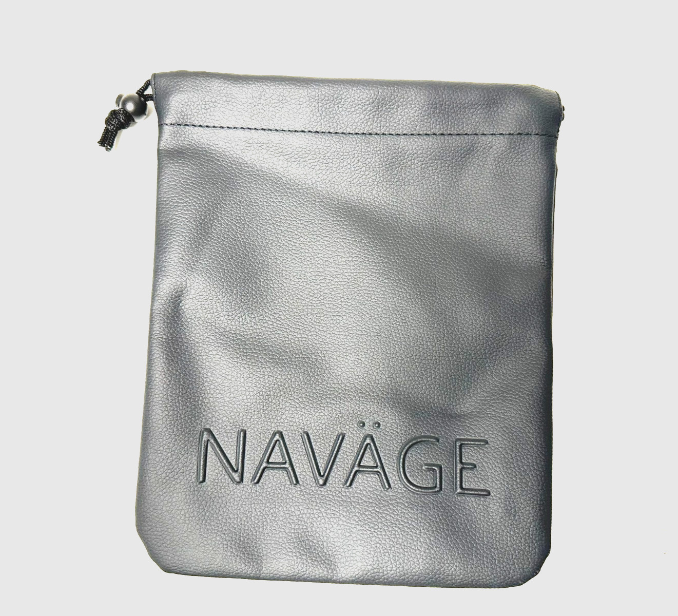 Navage Black Travel Bag, Vegan Leather Travel Pouches for Women and Men