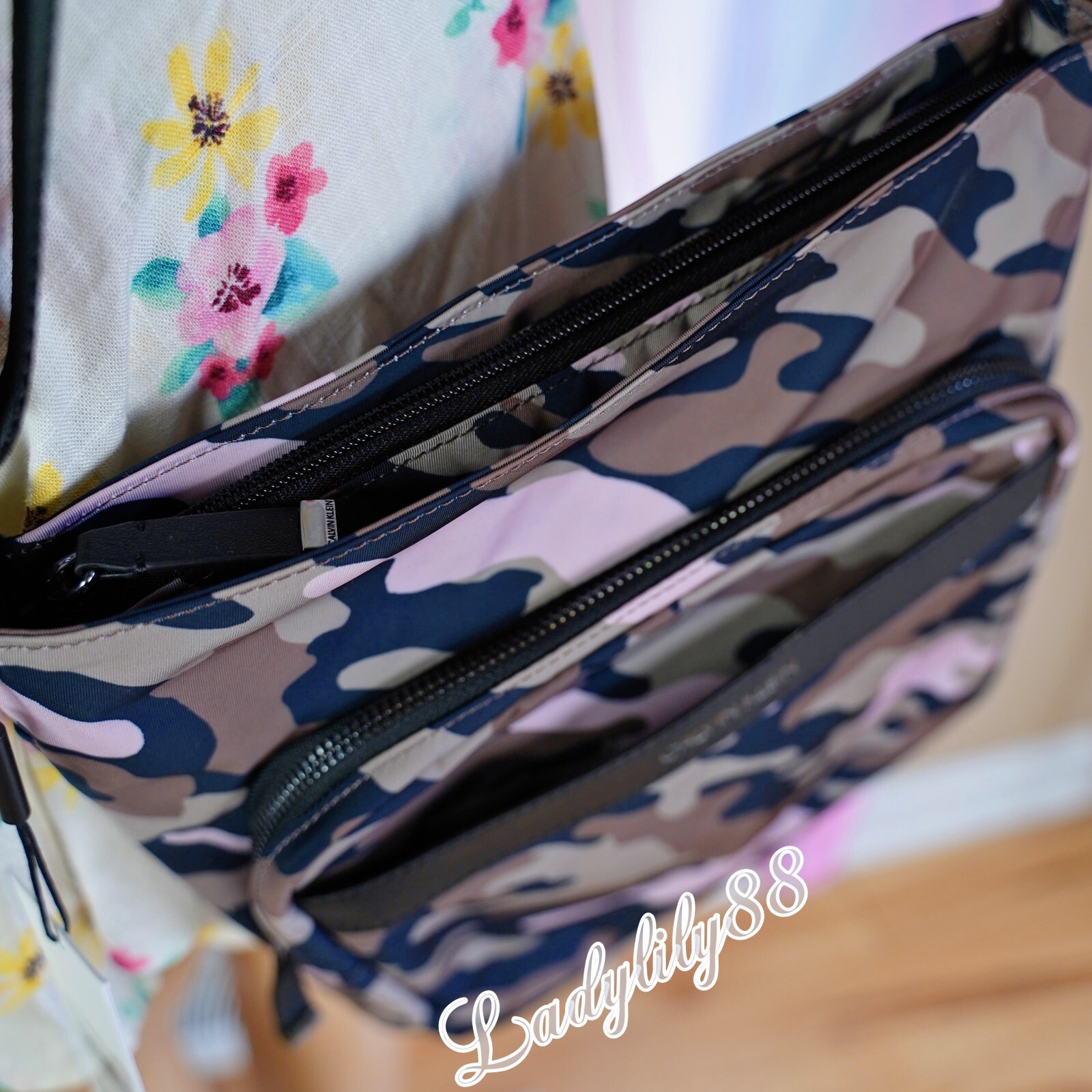 NWT CK CALVIN KLEIN Men’s Crossbody Shoulder Bag Adjustable Strap Camouflage $90